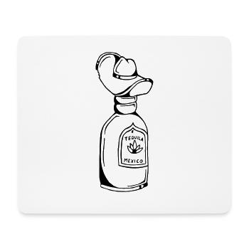 Alcool de liqueur Tequila sombrero - Tapis de souris (format paysage) - blanc - Devant