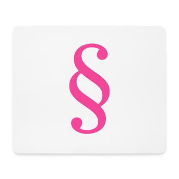 Jura Rechtsanwalt Paragraph Jurist Gericht Gesetz - Mousepad (Querformat) - Weiß - Vorne