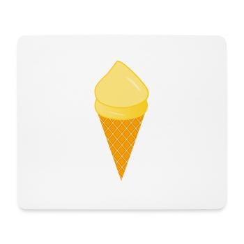 Ice Cream Vanilla Ice Cream - Mouse Pad (horizontal) - white - Front