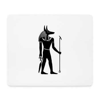 Gott Anubis Ägypten - Mousepad (Querformat) - Weiß - Vorne