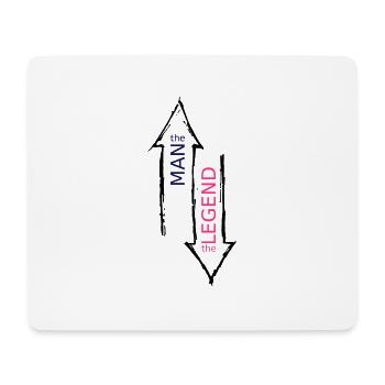 The Man - The Legend - Tapis de souris (format paysage) - blanc - Devant