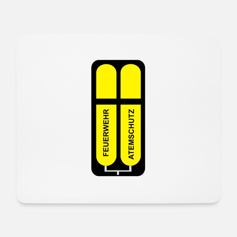 Atemschutz Geräteträger - PA - Mousepad (Querformat) - Weiß