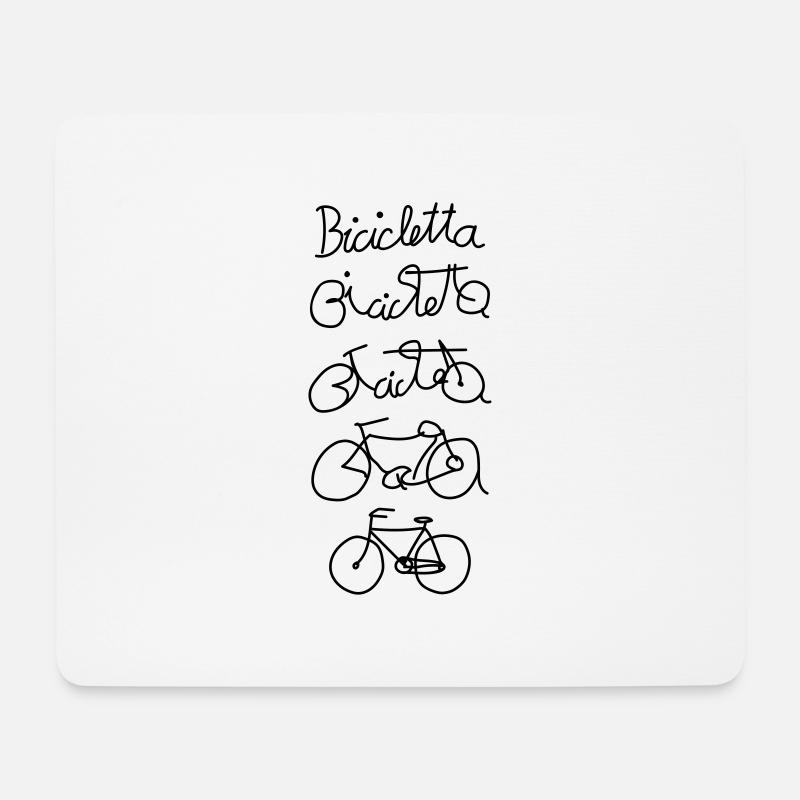 Bicicletta - Mousepad (Querformat) - Weiß