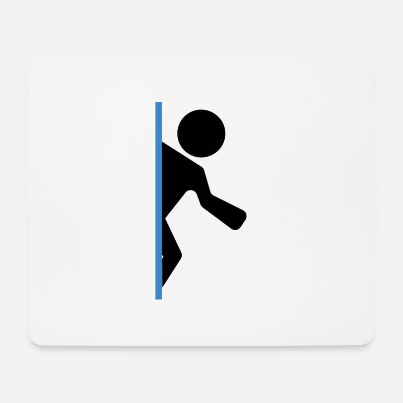 Portal Pair Shirt 2nd - Mouse Pad (horizontal) - white