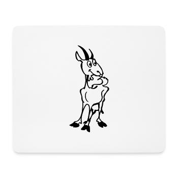 Goat kid - Mouse Pad (horizontal) - white - Front