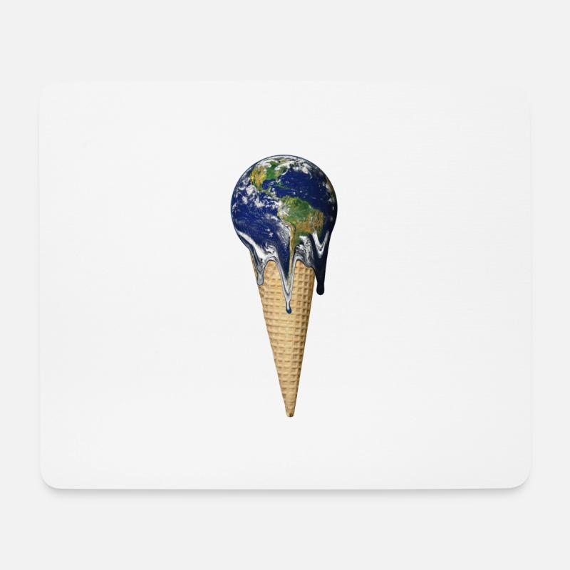 Global warming - Mouse Pad (horizontal) - white