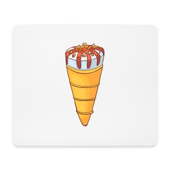 Ice cream ice cream ice cream ice cream ball ice cream sundae - Mouse Pad (horizontal) - white - Front
