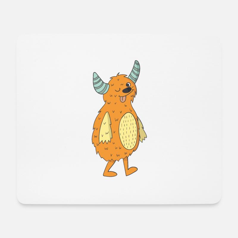 Monster - Mousepad (Querformat) - Weiß