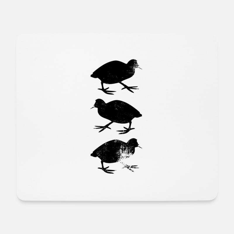 Wachtel - Mousepad (Querformat) - Weiß