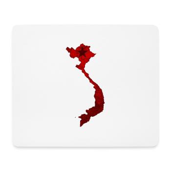 Umriss Vietnam Karte - Mousepad (Querformat) - Weiß - Vorne