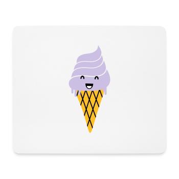 ice cream - Eis Waffel - Mousepad (Querformat) - Weiß - Vorne