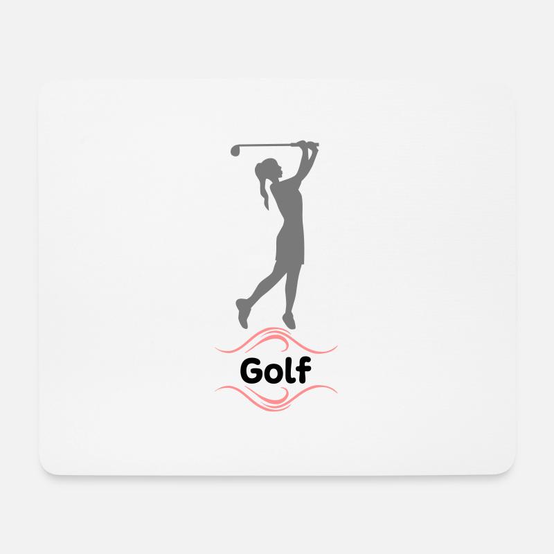 golf - Mousepad (Querformat) - Weiß