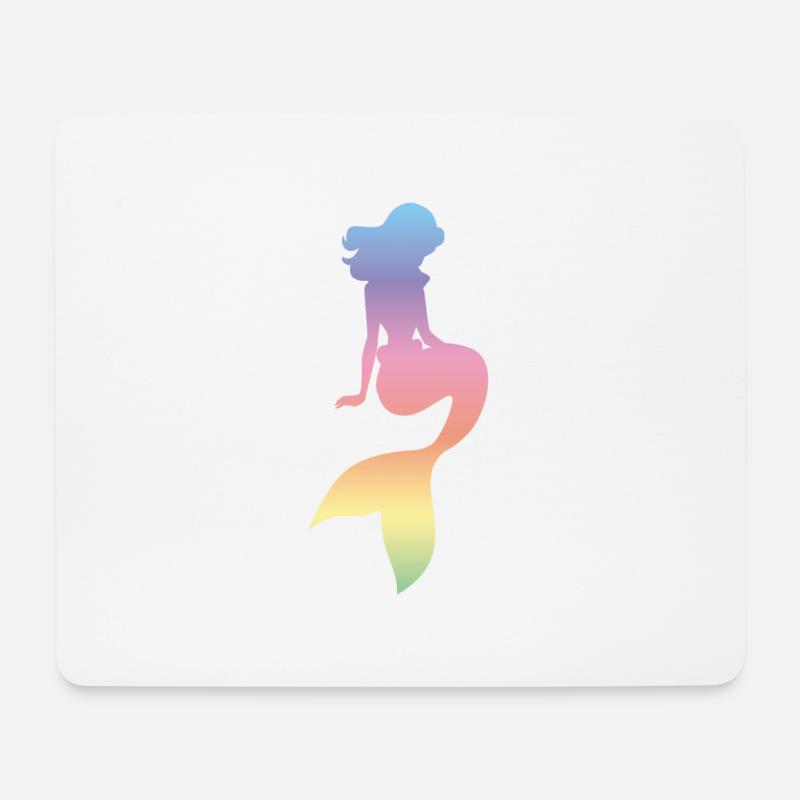 Meerjungfrau - Mousepad (Querformat) - Weiß