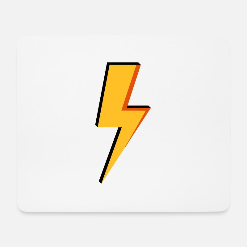 Lightning - power - electricity - Mouse Pad (horizontal) - white