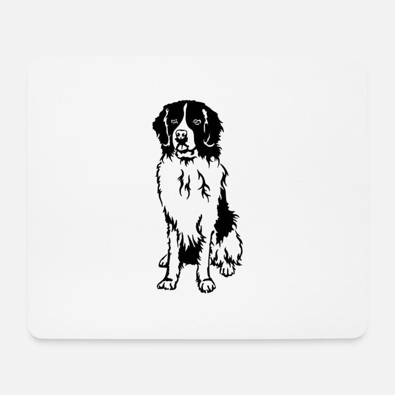 Landseer - Mousepad (Querformat) - Weiß