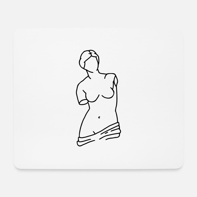 Venus von Milo - Mousepad (Querformat) - Weiß