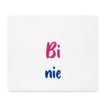 Ein bisschen Bi schadet nue Pansex Spruch Farben - Mousepad (Querformat) - Weiß - Vorne