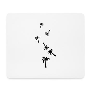 symbole de la paume - Tapis de souris (format paysage) - blanc - Devant