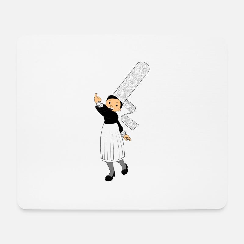 Bigouden | - Mousepad (Querformat) - Weiß