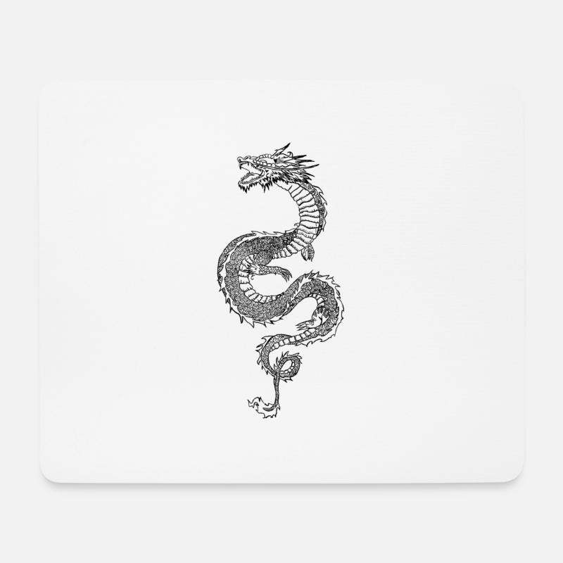 Dragon - Mouse Pad (horizontal) - white