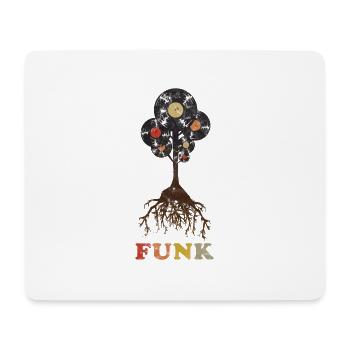 Musik Funk Retro - Mousepad (Querformat) - Weiß - Vorne