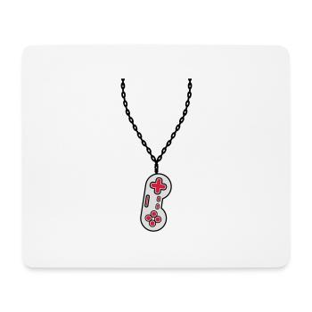 Necklace Jewelry Old Controller - Mouse Pad (horizontal) - white - Front