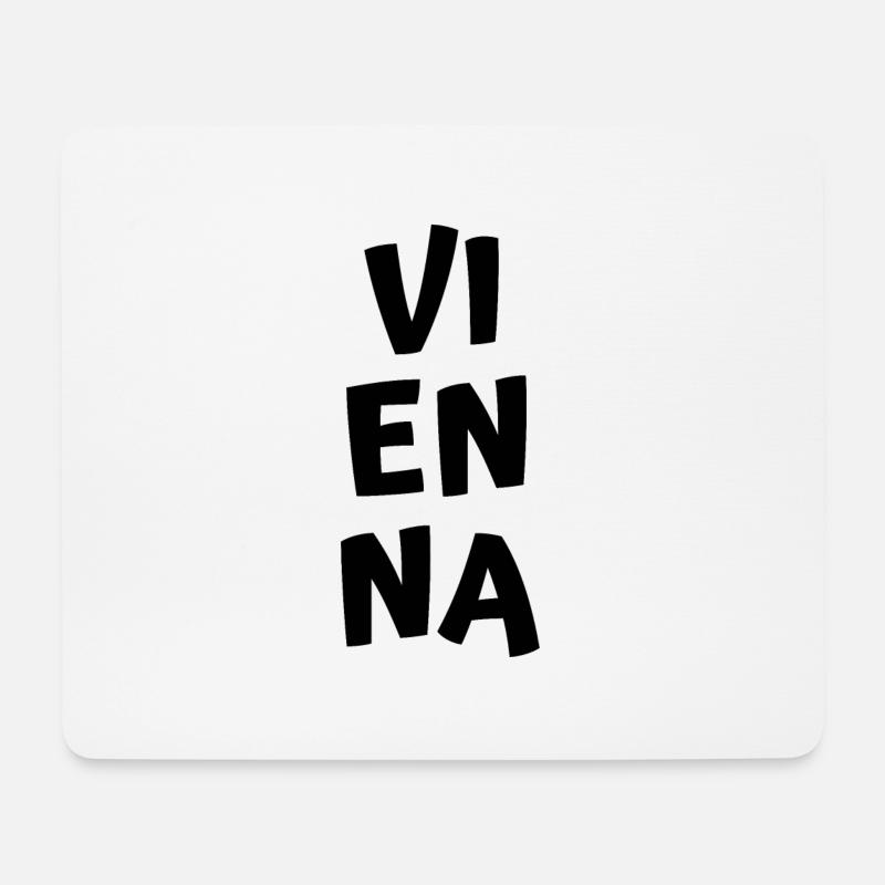 Vienna - Mousepad (Querformat) - Weiß