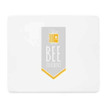 bee different saying quote - Mouse Pad (horizontal) - white - Front