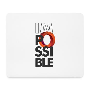 imPossible Circle - Mouse Pad (horizontal) - white - Front