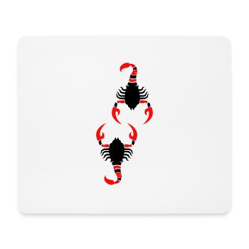 scorpion - Tapis de souris (format paysage) - blanc - Devant