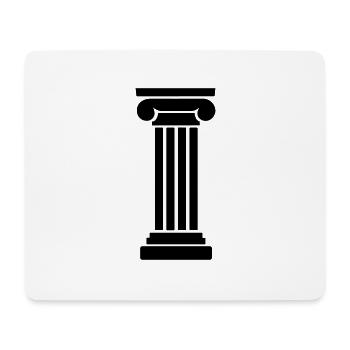 Griechische Säule - Mousepad (Querformat) - Weiß - Vorne