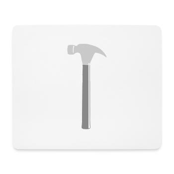 Tool Hammer - Mouse Pad (horizontal) - white - Front