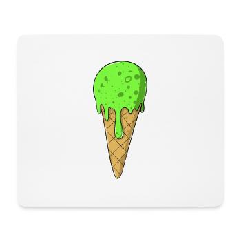 cream | Green Cream Cream | IceCream - Mouse Pad (horizontal) - white - Front