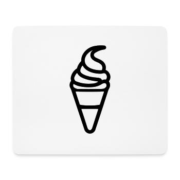 Eis - Mousepad (Querformat) - Weiß - Vorne