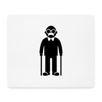 Grandpa Senior - Mouse Pad (horizontal) - white - Front