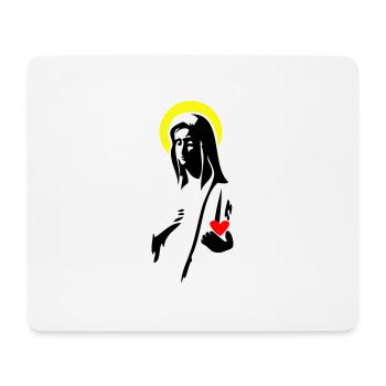 Maria - Mousepad (Querformat) - Weiß - Vorne