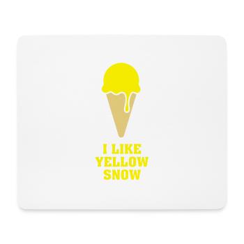Yellow Snow Ice / béjaune Crème Glacée No.1 - Tapis de souris (format paysage) - blanc - Devant