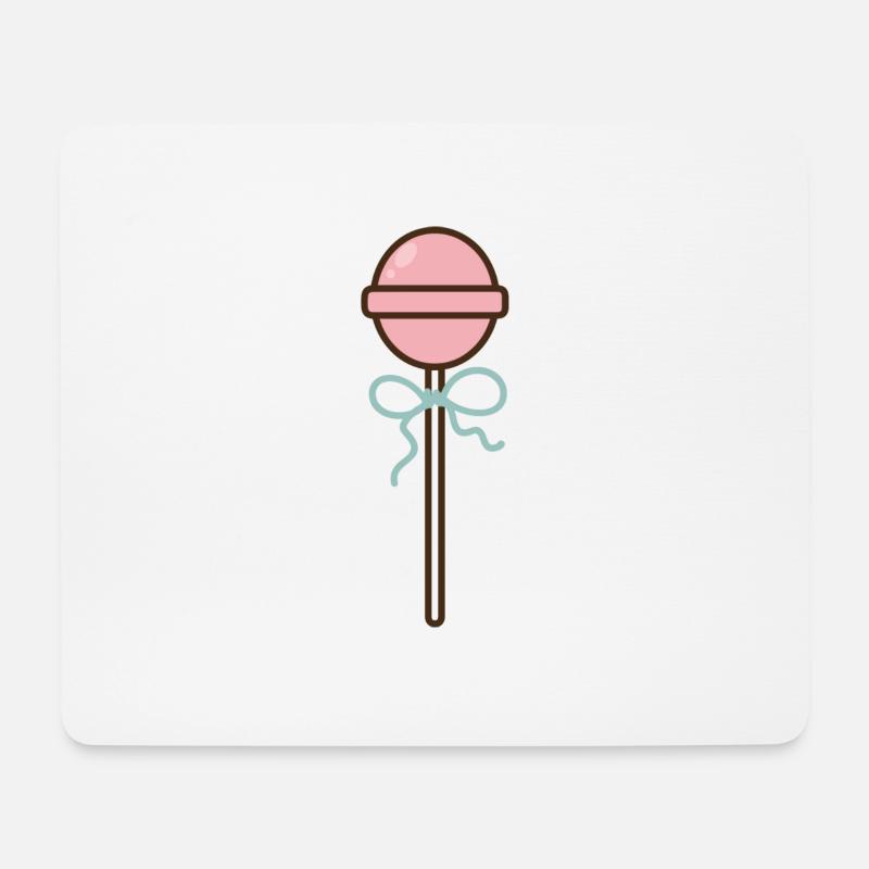 Lollipop Lolli Lutscher Süßigkeit Zucker - Mousepad (Querformat) - Weiß