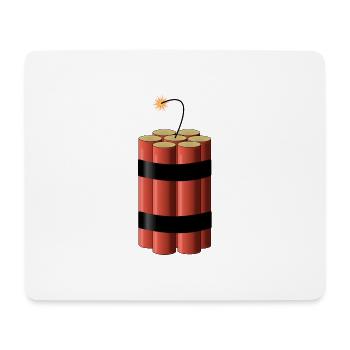 Dynamit - Mousepad (Querformat) - Weiß - Vorne