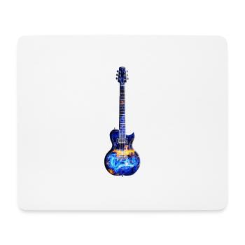 Blues guitare électrique « Universe » - Tapis de souris (format paysage) - blanc - Devant