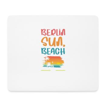 Berlin Urlaub Vibes - Mousepad (Querformat) - Weiß - Vorne