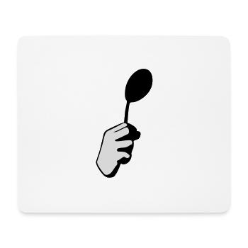There is no spoon - Tapis de souris (format paysage) - blanc - Devant