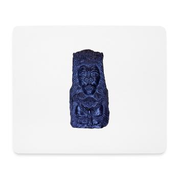 Gorila blau - Mousepad (Querformat) - Weiß - Vorne