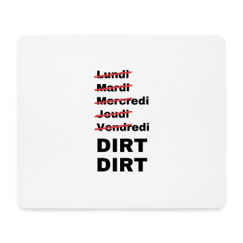 week-end dirt - Tapis de souris (format paysage) - blanc - Devant