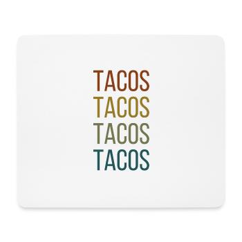 Tacos Retro Vintage - Mousepad (Querformat) - Weiß - Vorne