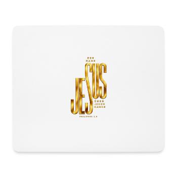 Der Name Jesus hat Kraft Jesus Geschenkidee - Mousepad (Querformat) - Weiß - Vorne