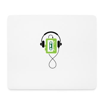 Ein klassischer Walkman - Mousepad (Querformat) - Weiß - Vorne