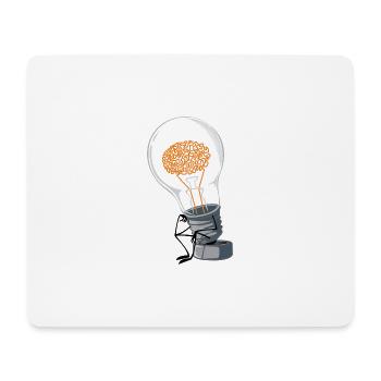 le penseur - Tapis de souris (format paysage) - blanc - Devant