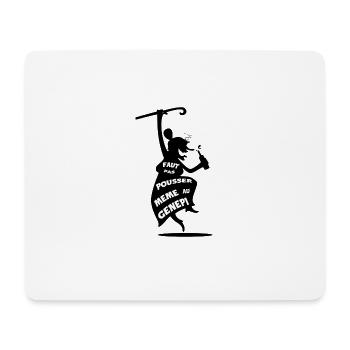 Drück mich nicht ... - Mousepad (Querformat) - Weiß - Vorne