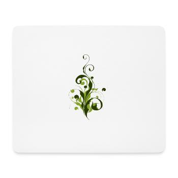 Abstrakte Pflanze - Blume - Flora - Mouse Pad (horizontal) - white - Front